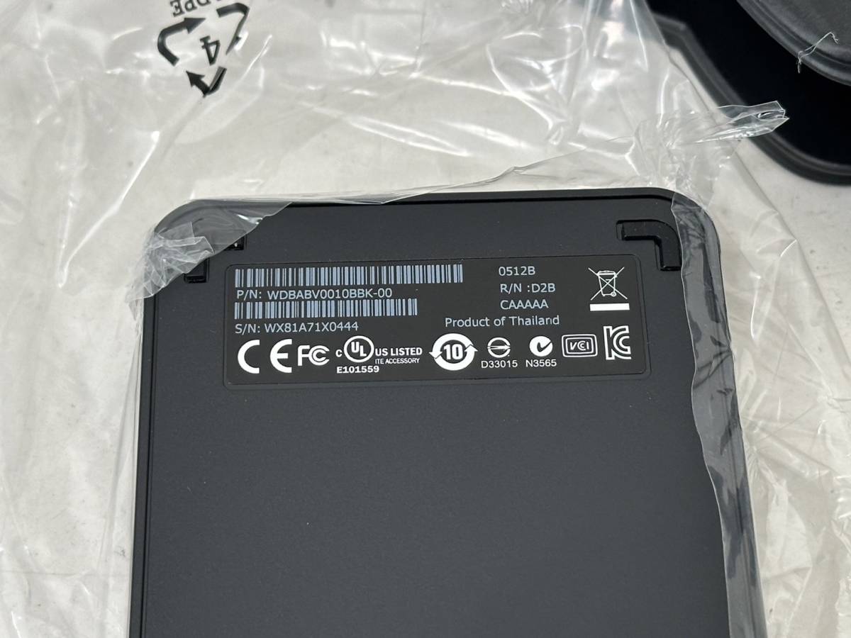 【未使用品】【WD Elements SE WDBABV0010BBK 本体 ハードディスク HDD 1TB】_画像4