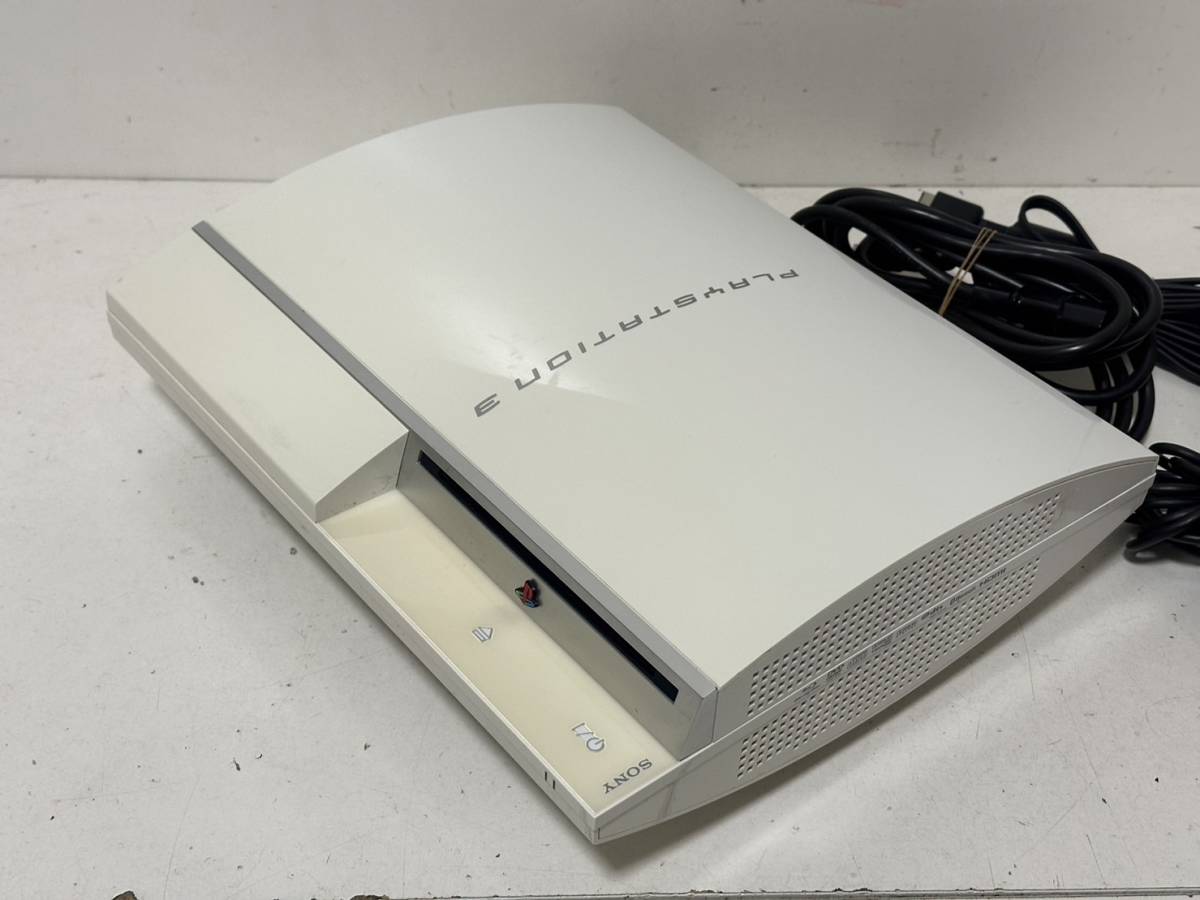 【ソニー PS3 本体セット FW 4.90/ 高容量HDD 160GBへ換装済み】CECHH00【動作確認済み】セラミックホワイト コントローラー_画像5