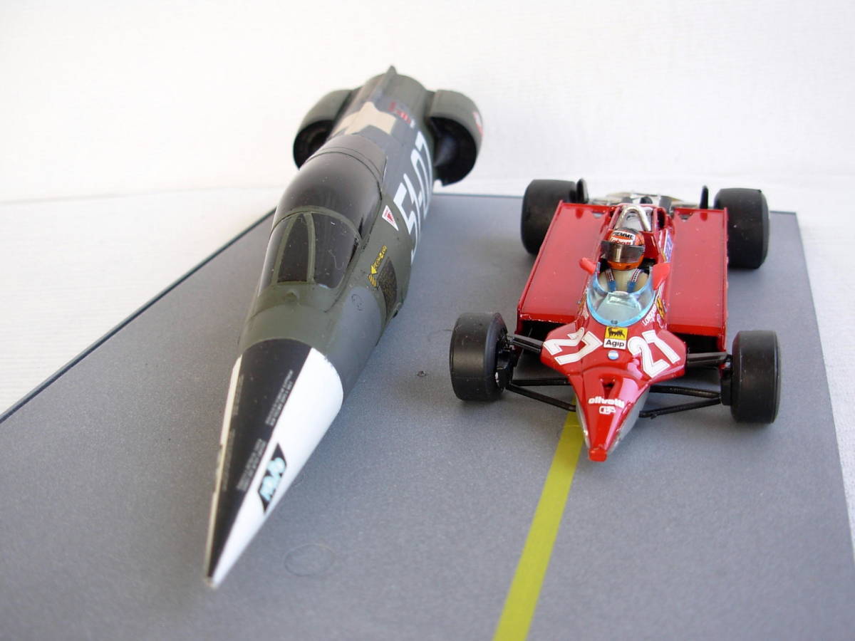 burmm 1/43 フェラーリ 126 CK turbo 1981イストラーナ トレヴィーゾ エアポート ジル ビルニューヴ&F-104_画像7