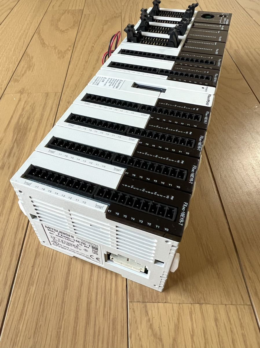 MITSUBISHI 三菱電機 PLC シーケンサ FX3UC-32MT FX2NC-16EX FX2NC-32EX FX2NC-16EYR-T FX3UC-1PS-5V 11点セット。_画像8