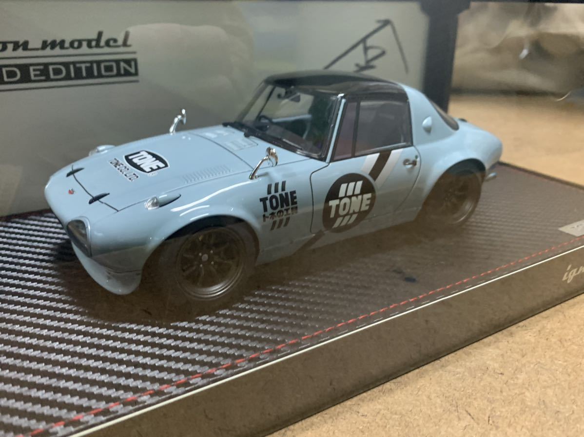 Ignition model 1/18 Toyota Sports 800 NOB Hachi 2023 TAS Ver Light Gray イグニッションモデル　ノブハチ　新品　ヨタハチ　トヨタ　_画像7