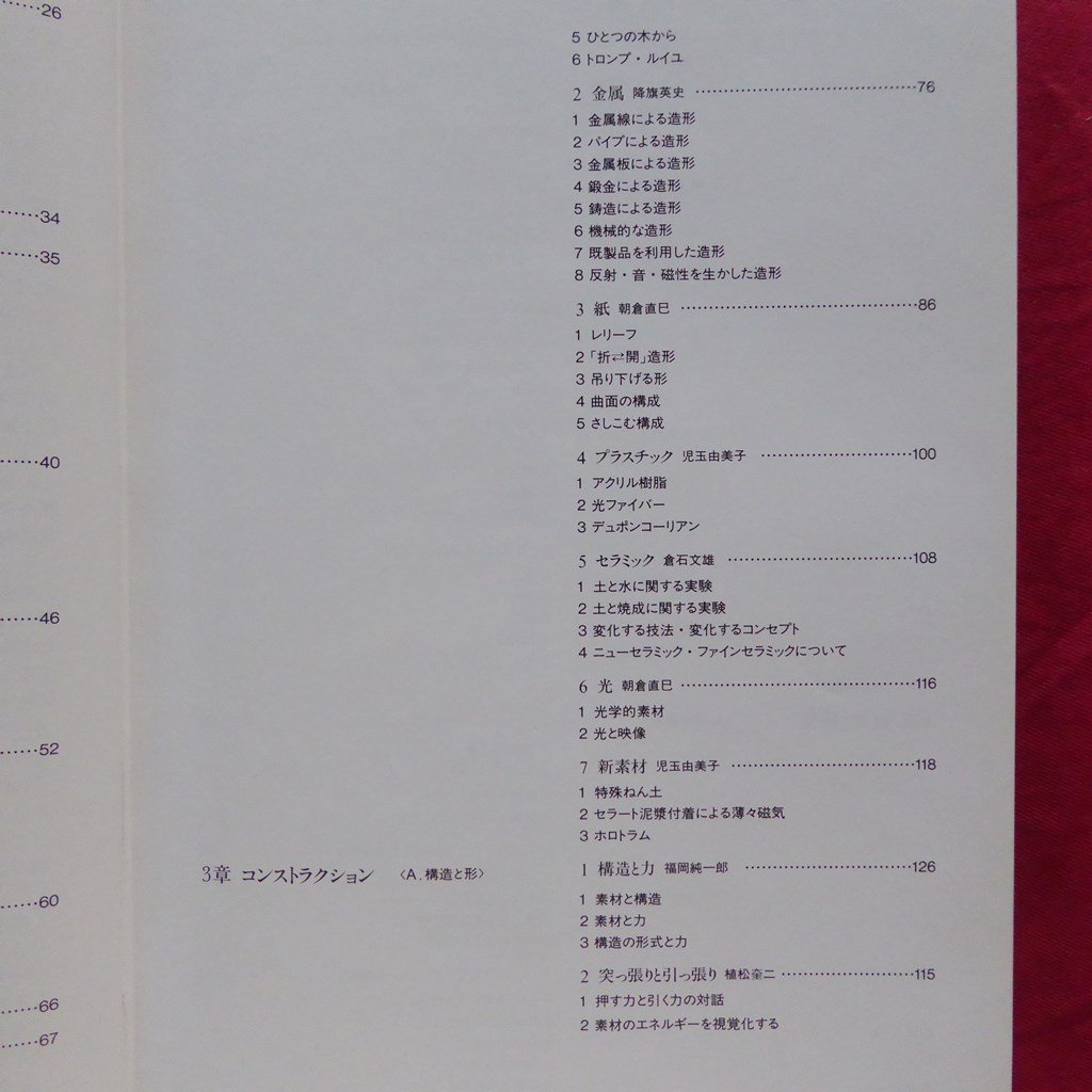 L3/朝倉直巳編著【基礎造形シリーズ 芸術・デザインの立体構成/六耀社・1992年】コンポジション/コンストラクション/運動と錯視/技法の開拓_画像7