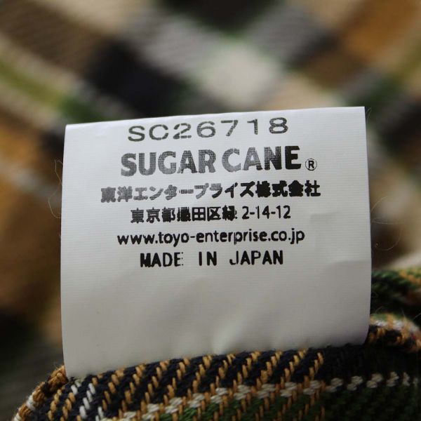 [D2128] シュガーケーン ネルシャツ 東洋 ブラウン系 16 SUGAR CANE_画像6