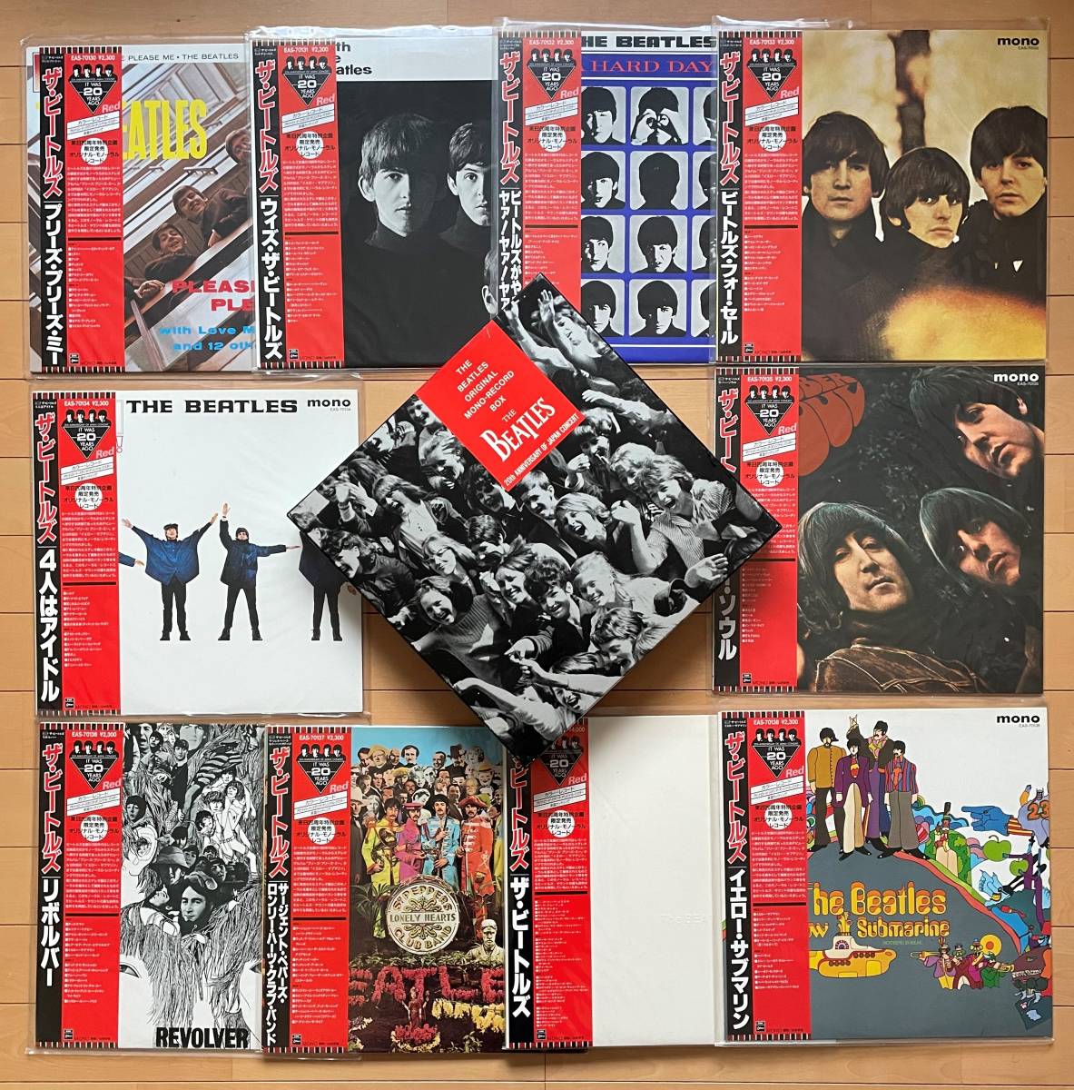 国内 赤盤「The Beatles - Original Mono-Record Box 」BEATLES ジョンレノン ポールマッカートニー ジョージハリソン リンゴスター_画像1