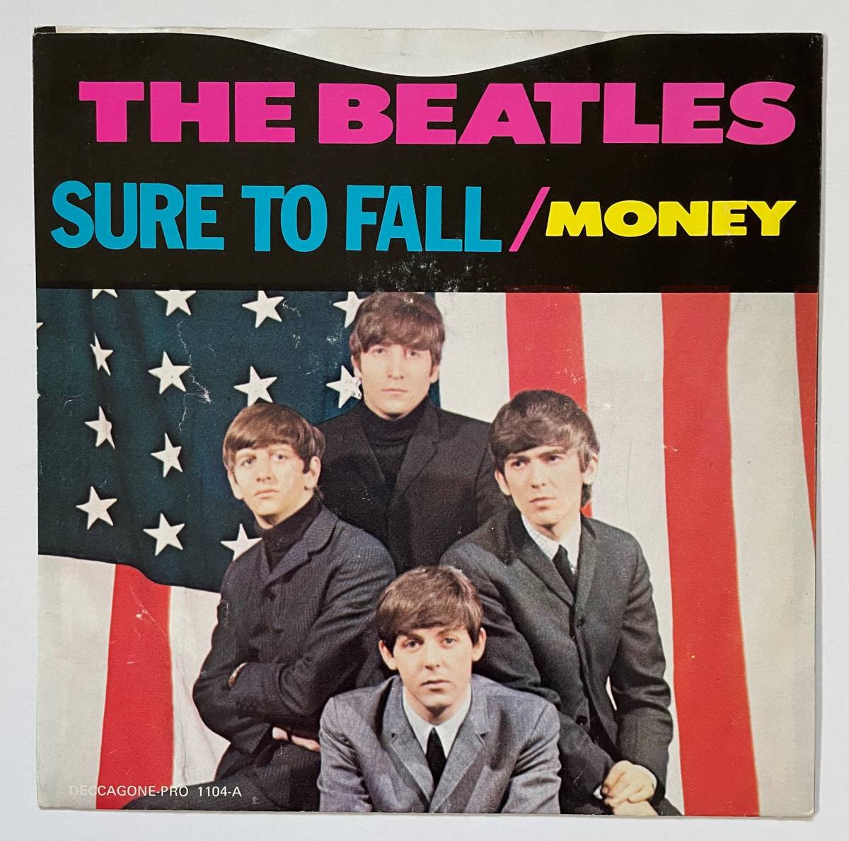 Unofficial Clear EP「Sure To Fall / Money」THE BEATLES ジョンレノン ポールマッカートニー ジョージハリソン リンゴスター_画像1
