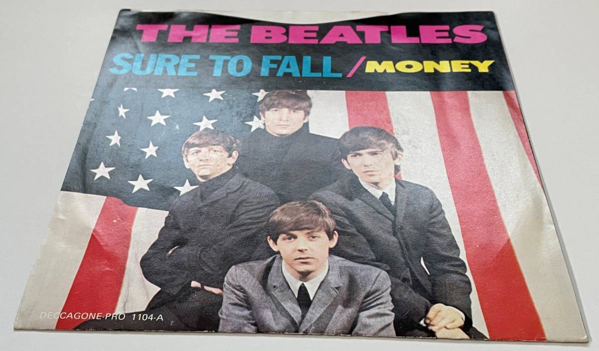 Unofficial Clear EP「Sure To Fall / Money」THE BEATLES ジョンレノン ポールマッカートニー ジョージハリソン リンゴスター_画像2