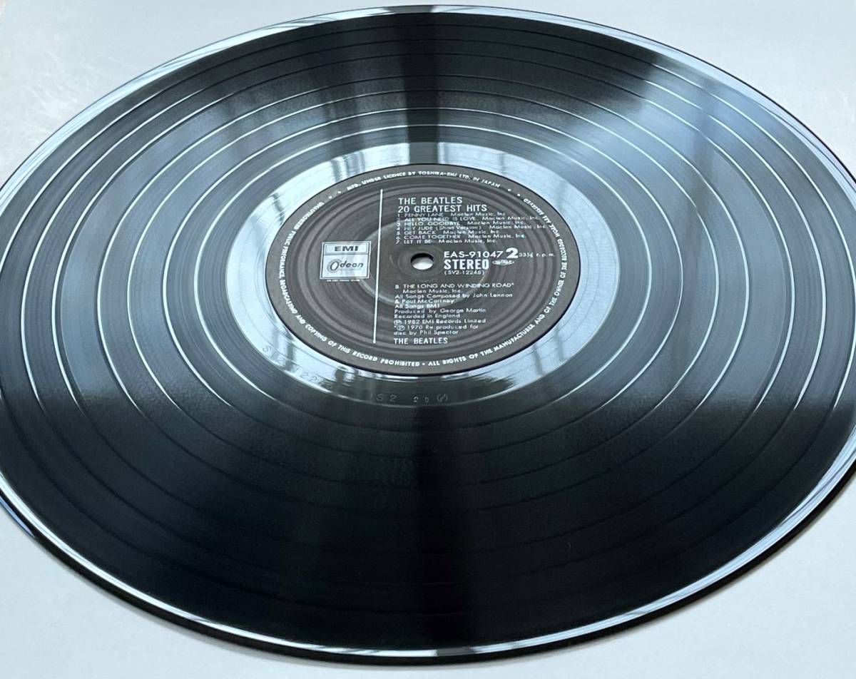 国内盤 帯「The Beatles - 20 Greatest Hits」東芝音工 ビートルズ ジョンレノン ポールマッカートニー ジョージハリソン リンゴスター_画像10
