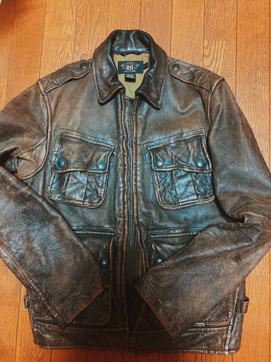 RRL motorcycleleatherjacket ダブルアールエル モーターサイクル