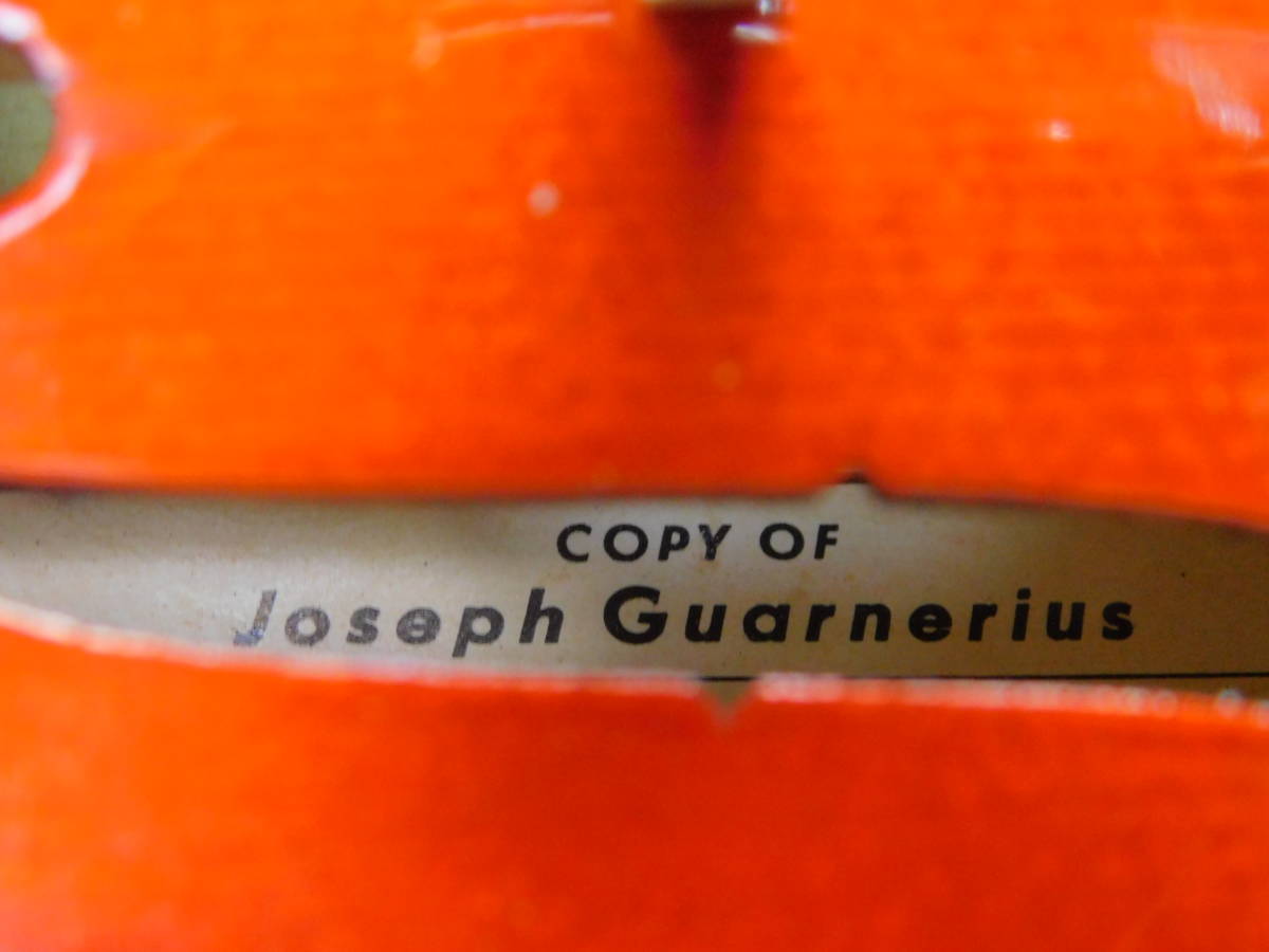 【ガルネリモデル】 COPY OF Joseph Guarnerius 4/4 チェコ製 虎杢 バリトラ 虎目 状態良好/K518_画像9
