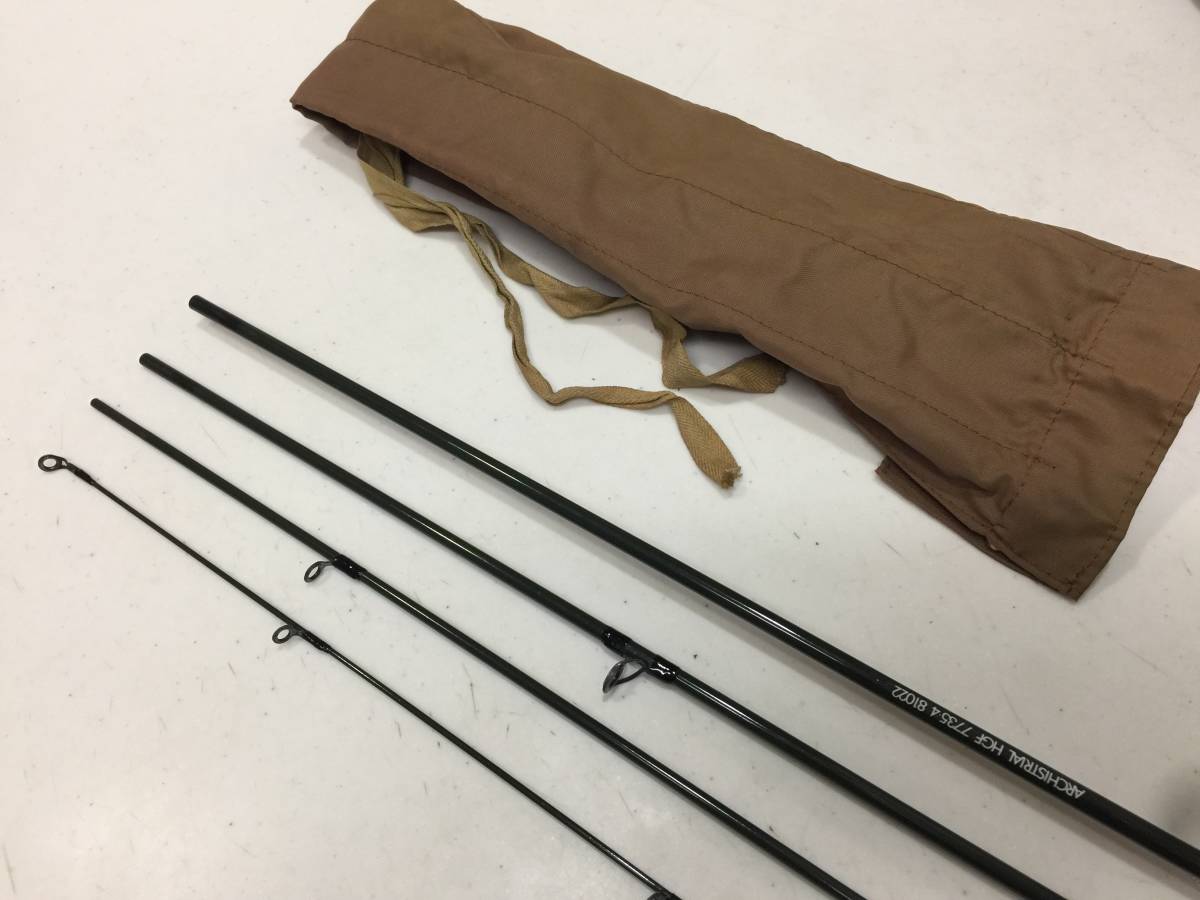新発売の アーキストリアル Archistrial HGF7735.4 81022 4ピース フライロッド オールド 希少 約235cm 62.5g KJ2T フライロッド