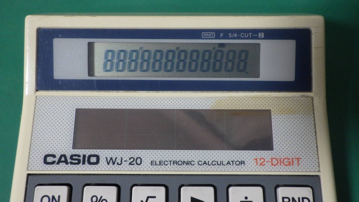 [C093]CASIO Casio WJ-20 calculator retro used 