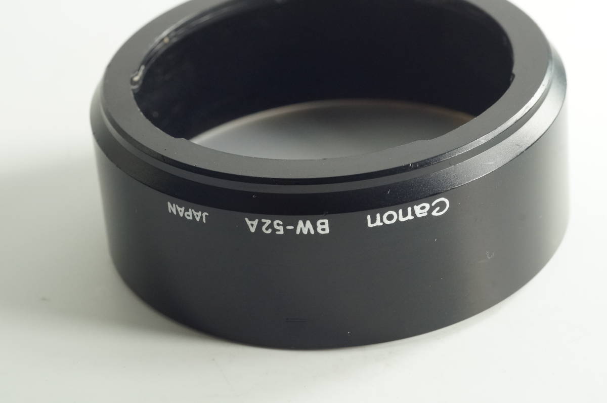 359『送料無料 並品』CANON BW-52A NewFD 35mm F2 NewFD 35mm F2.8 NewFD 50mm F3.5 Macro レンズフード_画像1