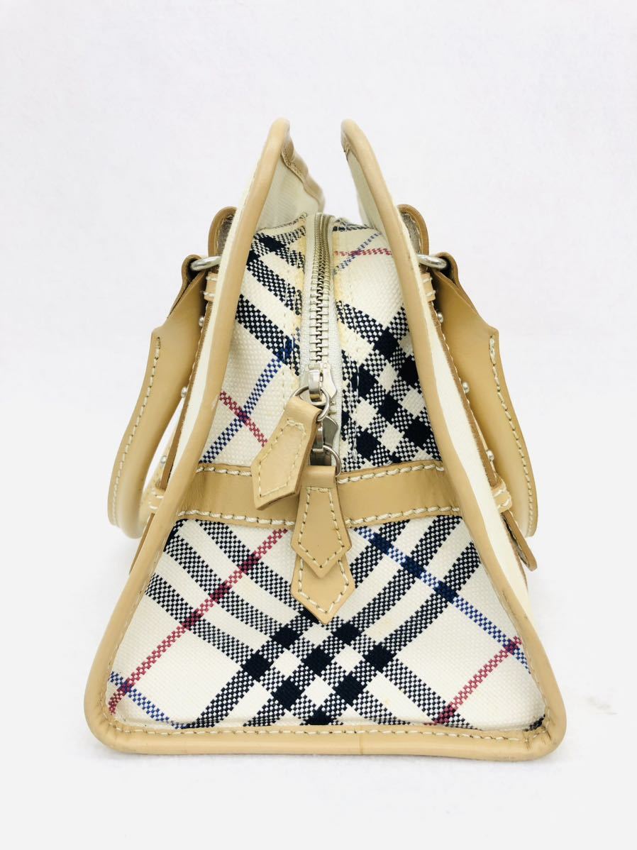 Burberry バーバリー BLUE LABAL ブルーレーベル ハンドバッグ ワンハンドル A4_画像2