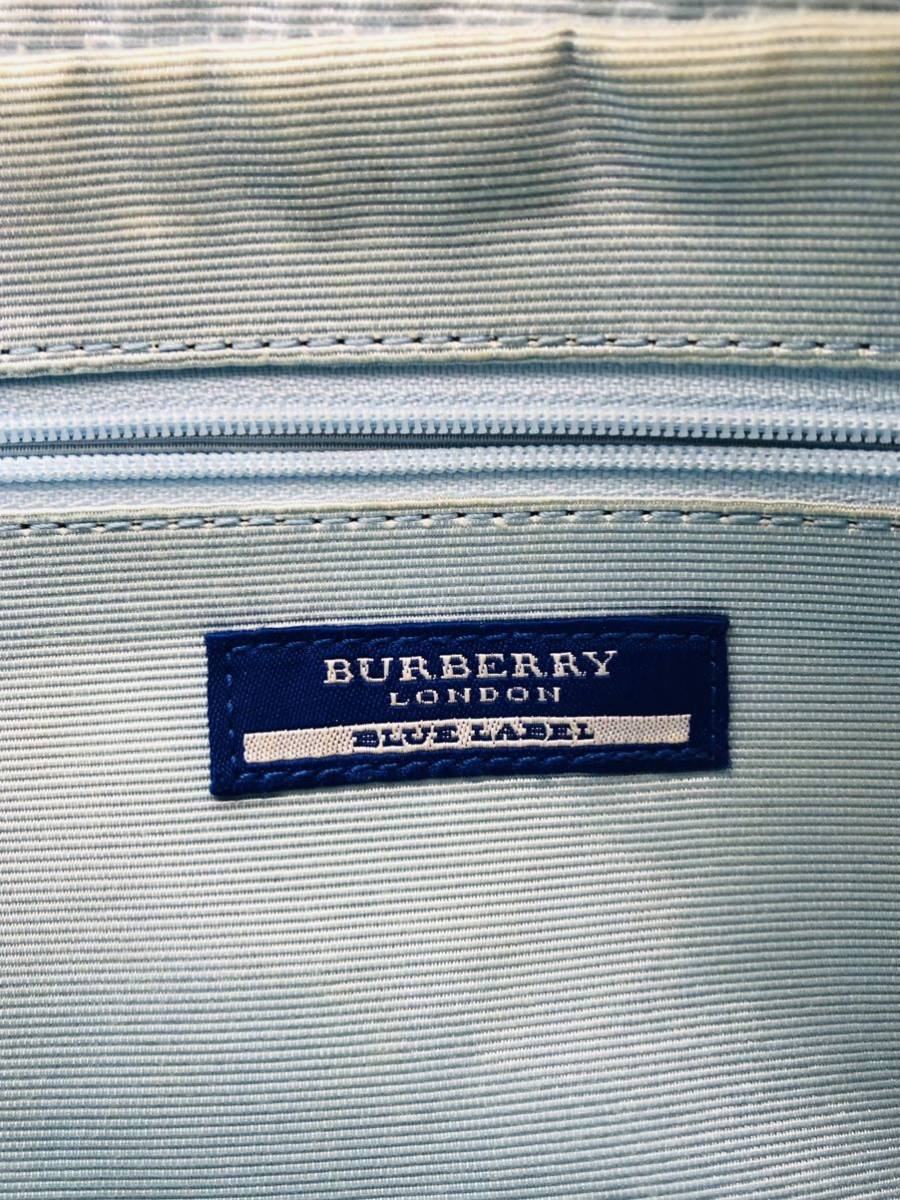 Burberry バーバリー BLUE LABAL ブルーレーベル ハンドバッグ ワンハンドル A4_画像8