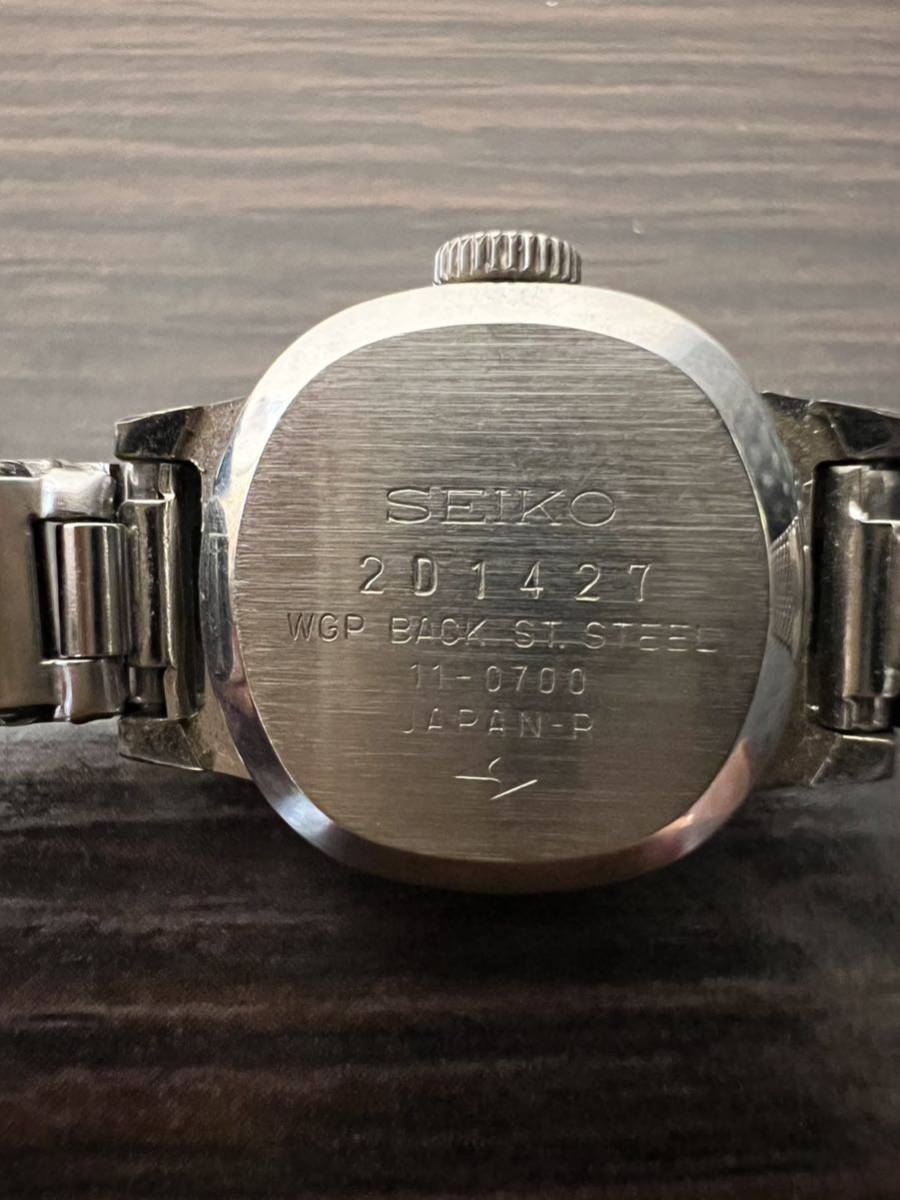 SEIKO セイコー 17JEWELS 腕時計 手巻き 11-0700 動作確認済みの画像7