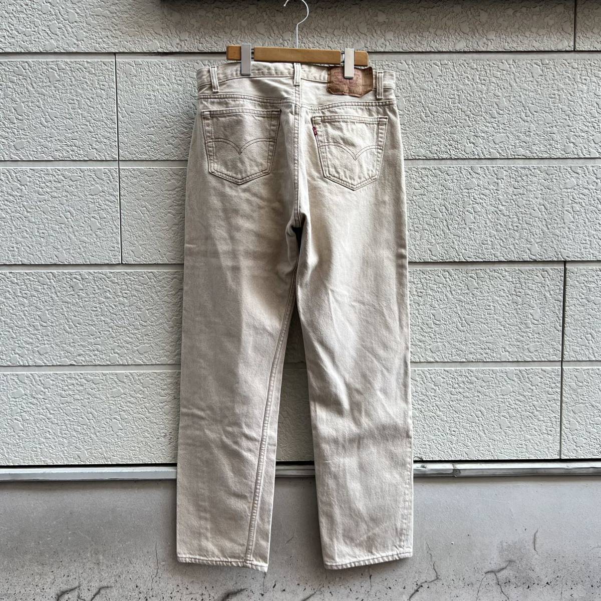 90s USA製 リーバイス 501 0612 デニムパンツ ベージュ カラーデニム Levi's アメリカ製 古着 vintage ヴィンテージ 36 ジーンズ ジーパン_画像2