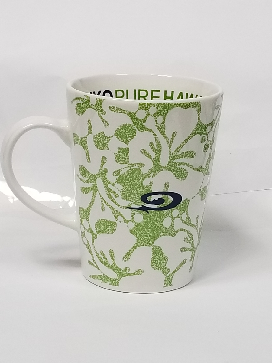 正規品 非売品 PURE HAWAII PIKO Mug Cup マグカップ 未使用 ピュア ハワイ ピコ 緑 グリーン マーク 陶器 ノベルティ マグ カップ コップ_画像2
