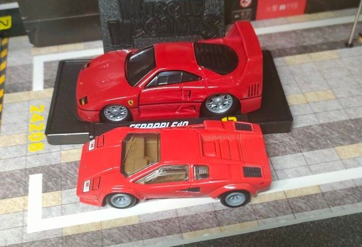 マイスト製フェラーリF40 デフォルメミニカー ほぼ64サイズ マイスト製フェラーリF40 デフォルメミニカー ほぼ64サイズ