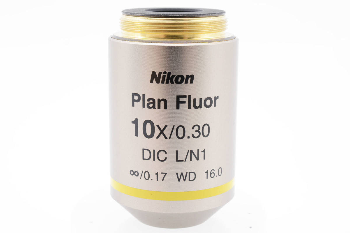 ☆稀少レンズ☆ ニコン Nikon Plan Fluor 10X 0.30 DIC L/N1 0.17 WD 16.0 対物レンズ ♯A4752_画像9