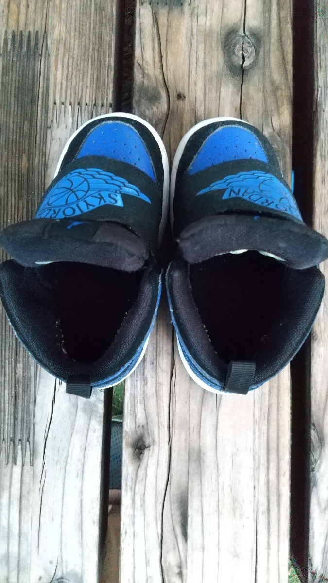  Nike NIKE baby Sky Jordan air Jordan Ⅰ 13cm Royal black blue AIR JORDAN 1 collection appreciation 