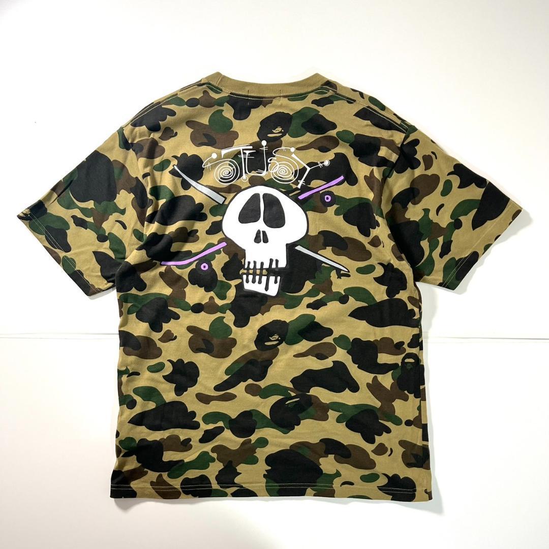 美品 A BATHING APE ×STUSSY 30周年 コラボ Tシャツ