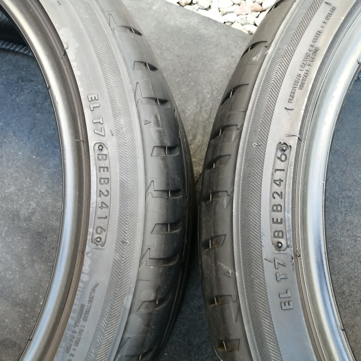 ブリヂストン POTENZA S001 中古タイヤ 225/40R18 2本セット バリ山 BS BRIDGESTONE_画像5