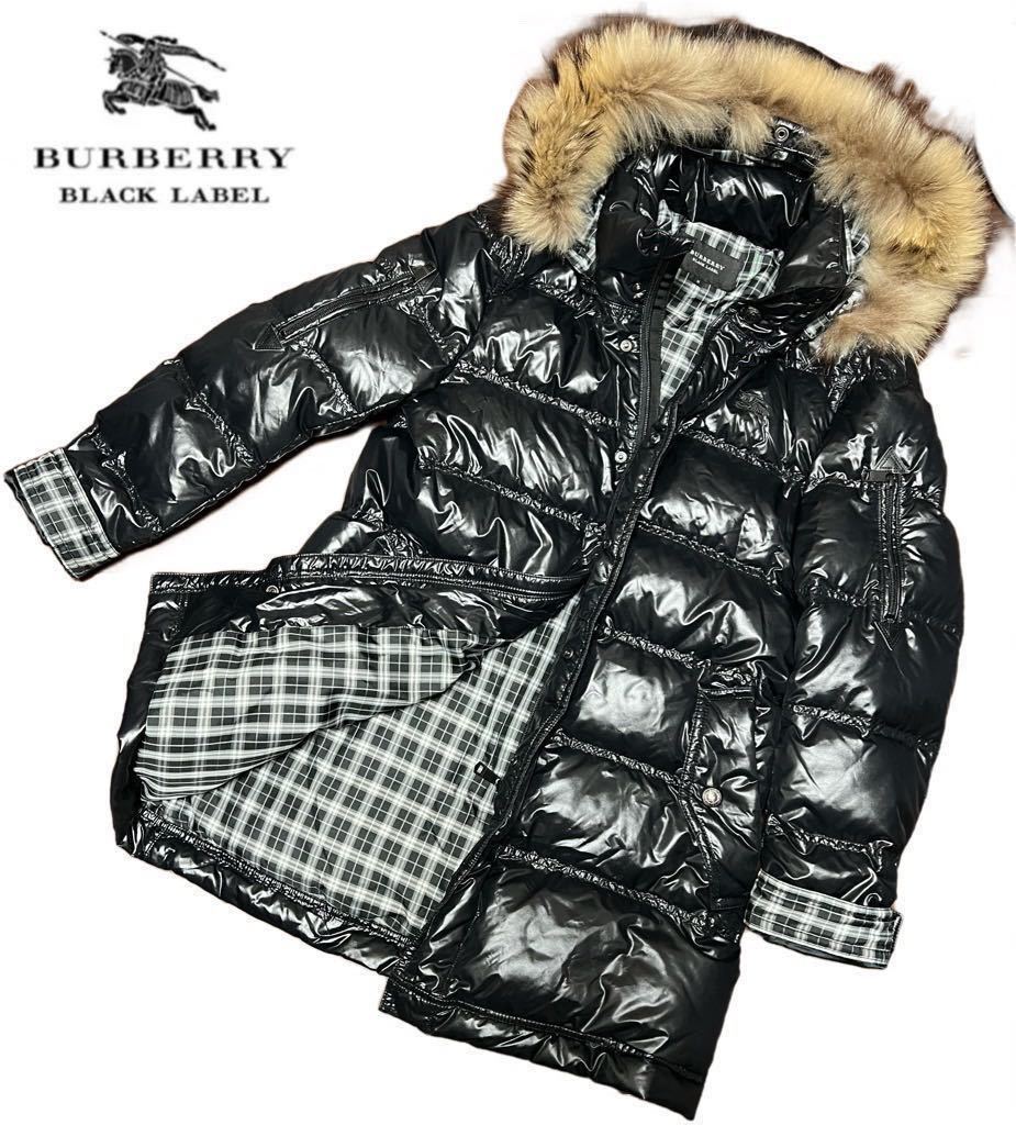 BURBERRY BLACK LABEL ホワイトグースダウンコート-