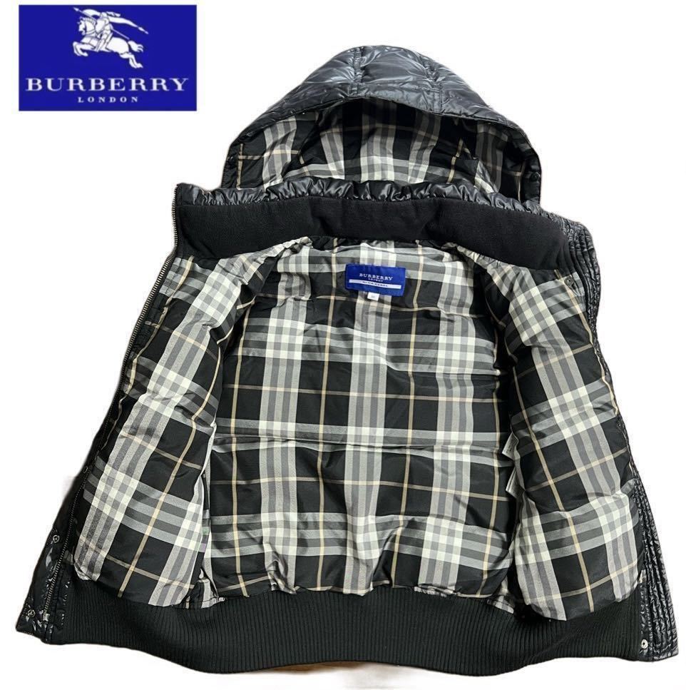 【美品】BURBERRY BLUE LABEL★バーバリーブルーレーベル/ダウンベスト★黒ブラック★レディースサイズ38 M〜L/又はメンズS_画像6