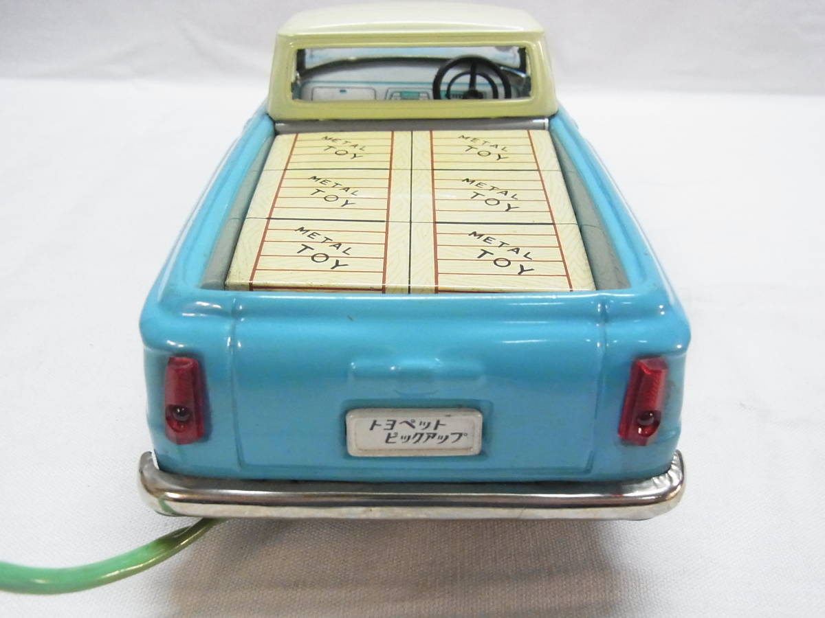 ^ Vintage редкий ^ Bandai Toyopet pick up Crown голубой ^ жестяная пластина METAL TOY дистанционный пульт игрушка игрушка retro подлинная вещь ^60