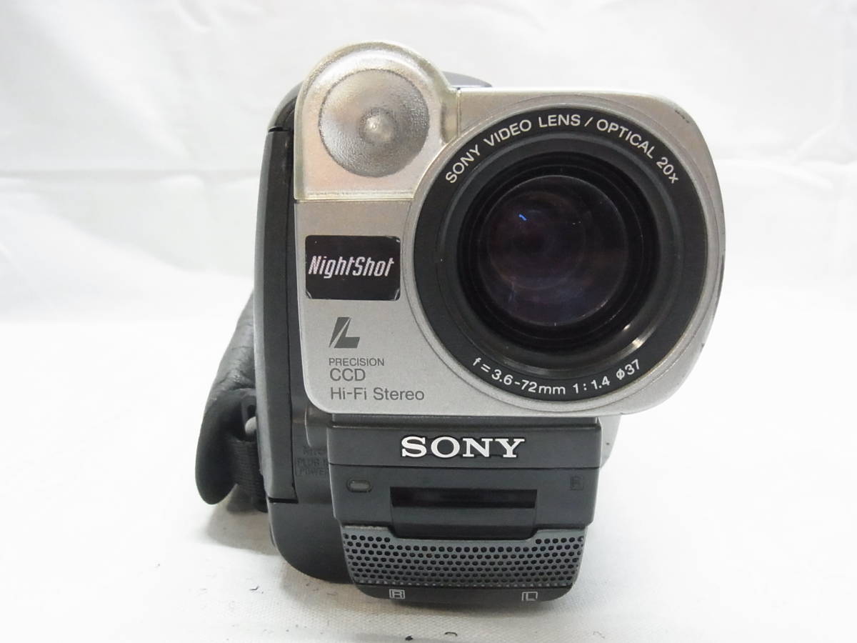 ▲SONY CCD-TRV66 Handycam▲ソニー ハンディカム video Hi8 XR 80x デジタルズーム OPTICAL 20x f=3.6-72mm 1:1.4 Φ37 ビデオカメラ▲60_画像3