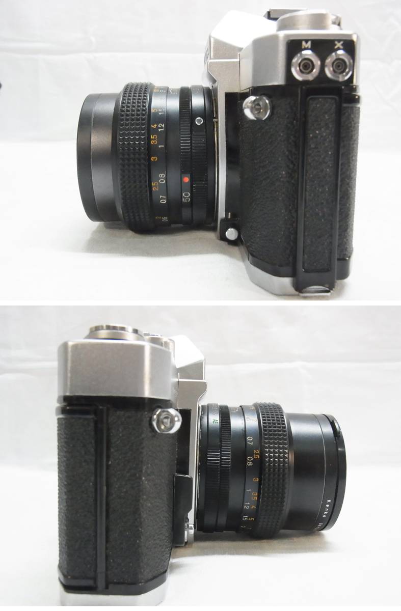 ▲KONICA コニカ AUTOREFLEX T3 シルバーボディ レンズ HEXANON AR 50mm F1.4 一眼レフカメラ フィルムカメラ 昭和レトロ 現状▲60_画像4