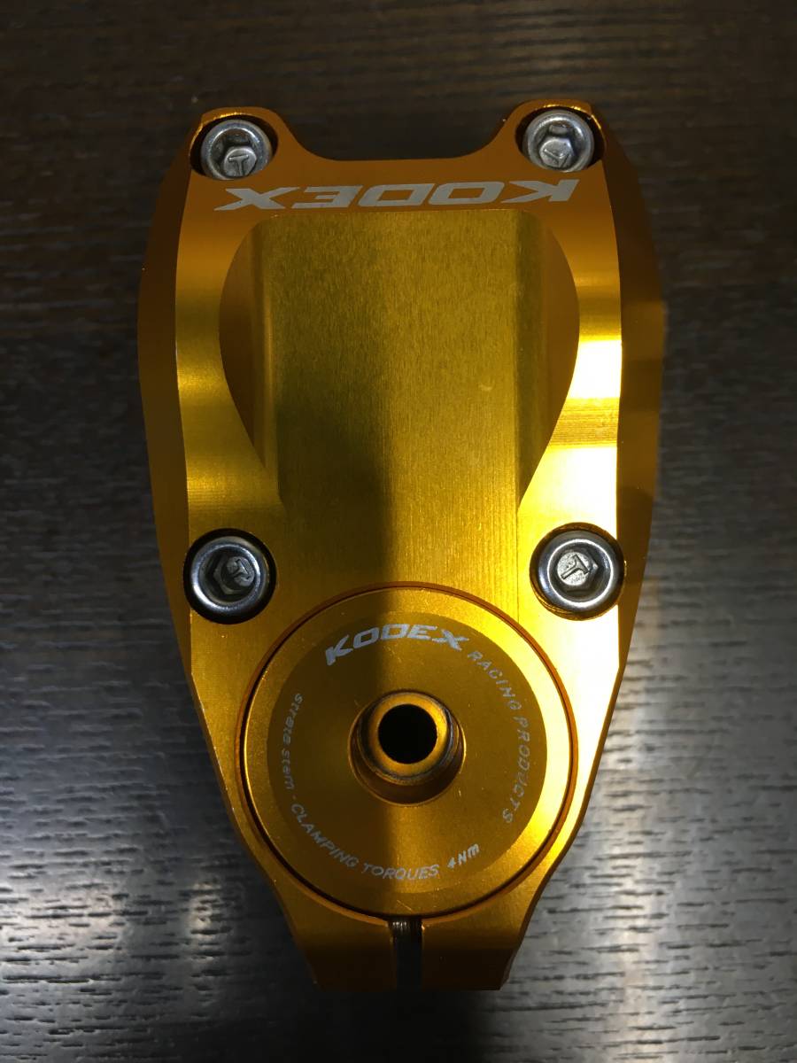 Kodex Racing Strata stem 40mm 31.8mm OS GOLD ステム 金 試着のみ ほぼ未使用 MADE IN GERMANY_画像6