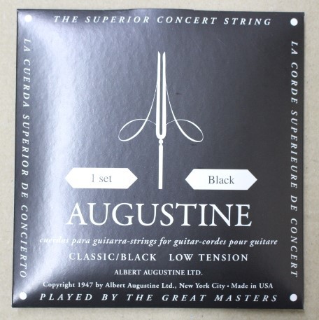 【新品】AUGUSTINE ( オーガスチン ) / CLASSIC BLACK クラシックギター弦　クラシック ブラック 1SET_画像1