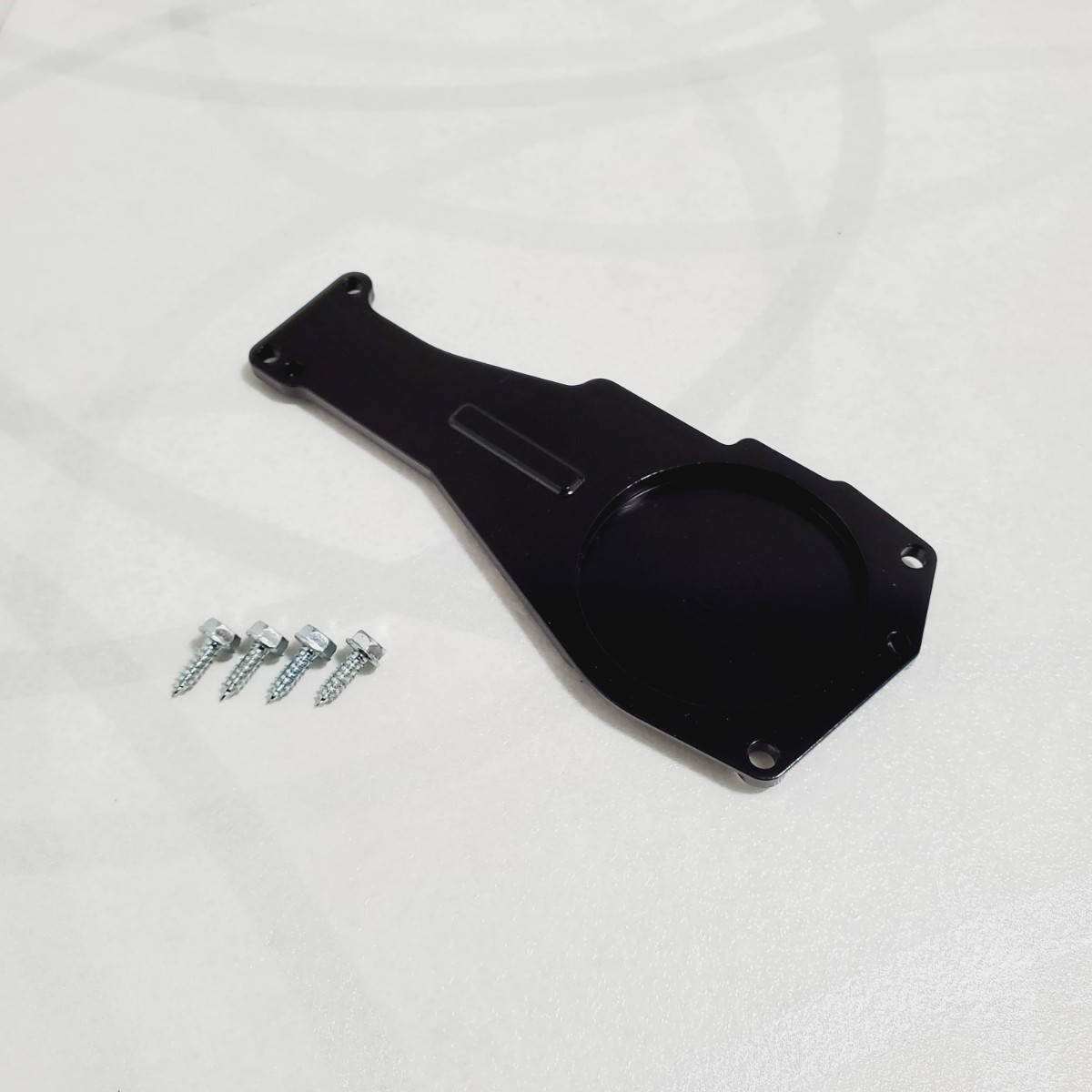 ローバーミニ ワイパー モーター カバー プレート アルミビレット型 取り付け部品付き 黒色 高品質 新品_画像3