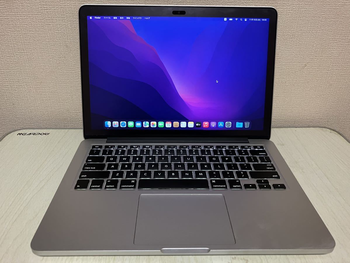 MacBook Pro Retina Early 2015 美品、Core i7 3.1GHz、メモリ16GB、SSD 500GB、US配列、専用MicroSDアダプター、MagSafeACアダプター付き_画像1