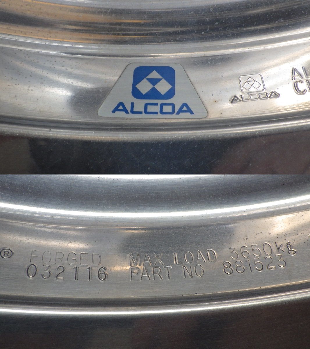 109 いすゞ ガーラ バス ALCOA アルミホイール 22.5インチ 10穴 8.25J PCD約334 1本 単品 アルコア_画像4