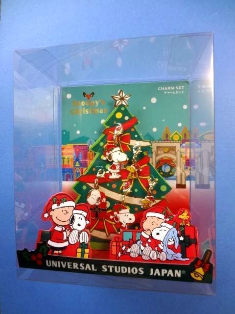 【廃盤】 USJ 限定★サンタ スヌーピー ウッドストック/チャーム 5種類 セット/2016年 クリスマス★送料520円～_画像2