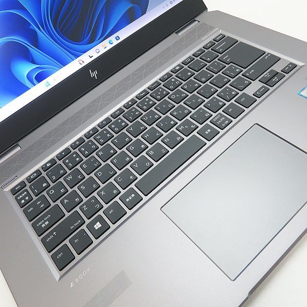 キーきれいめ ◇ HP ZBook Studio G5【Core i7-9750H 2.6GHz/メモリ 32GB/SSD 512GB（NVMe）/Quadro P1000/Win11-Pro/AC欠】_画像3