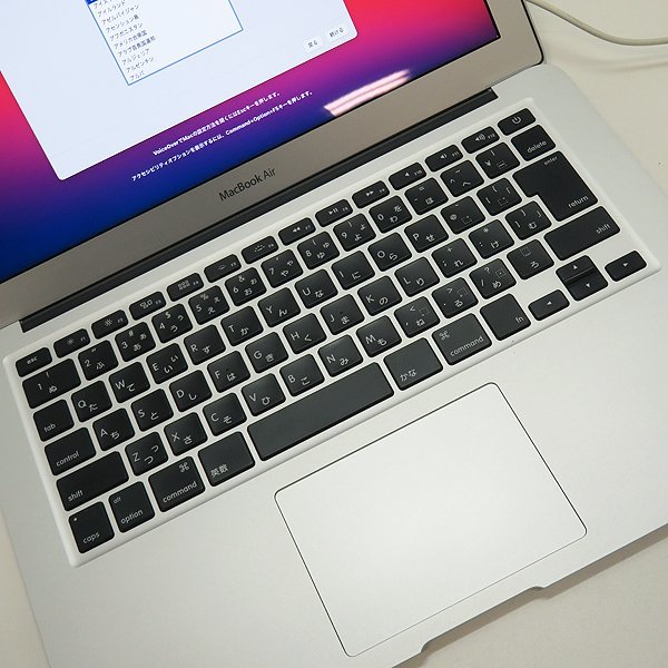 ジャンク品 ◇ Apple MacBook Air 13インチ MMGF2J/A（Early 2015）【Core i5-1.60Ghz/8GB/SSD 128GB/Bt/Webカメラ/AC欠/バッテリー不良】_画像3