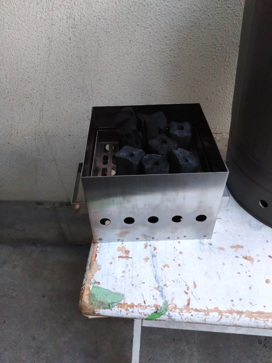 ya... charcoal fire roasting kiln .... attaching simple boiler sweet potato roasting corm roasting .. shop san maru she izakaya pub new menu kitchen car roadside station 