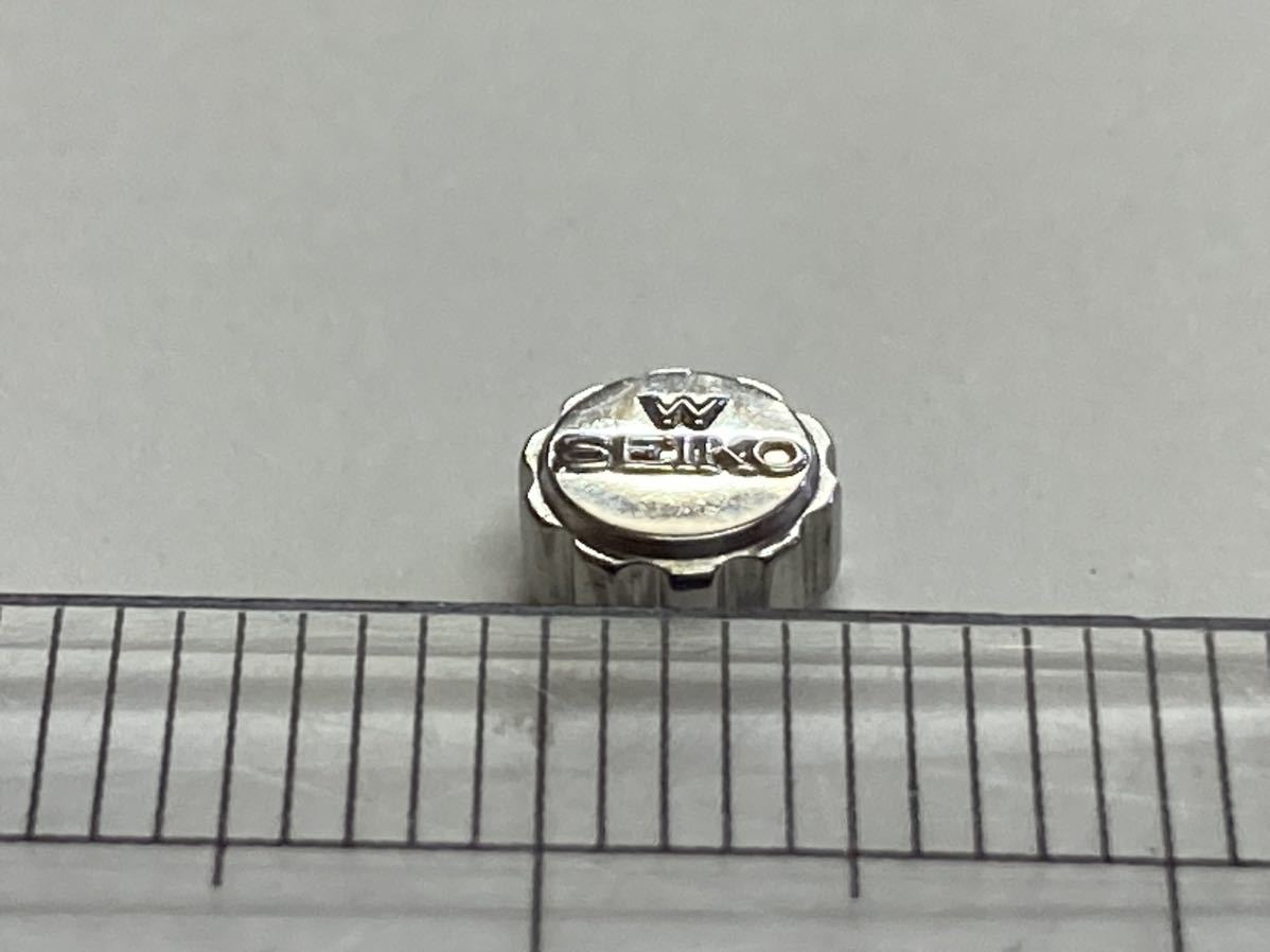 SEIKO セイコー 55W32D 1個 長期保管品 純正パーツ 機械式時計 リューズ SS 銀色 44グランドセイコー 44GS 44KS 4420-9990 _画像2