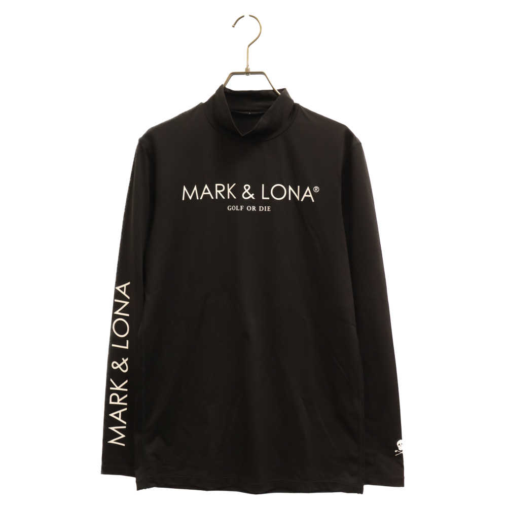 MARK&LONA マークアンドロナ ICON UNDER フロントスリーブロゴ長袖アンダーウェア MLM-1A-AU01 ブラック ロングスリーブカットソー