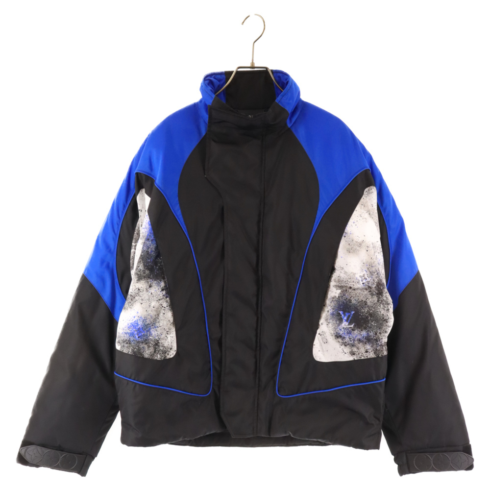 LOUIS VUITTON ルイヴィトン 20SS MONOGRAM PADDED BLOUSON スプラッシュモノグラムナイロンパフィージャケット HIB30WRWK ブラック/ブルー