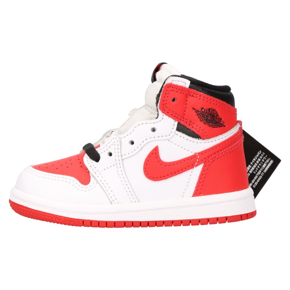 NIKE ナイキ AIR JORDAN1 RETRO HIGH OG TD エアジョーダン1 ハイカットスニーカー トドラー ヘリテージ レッド/ホワイト AQ2665-161 US6C_画像1