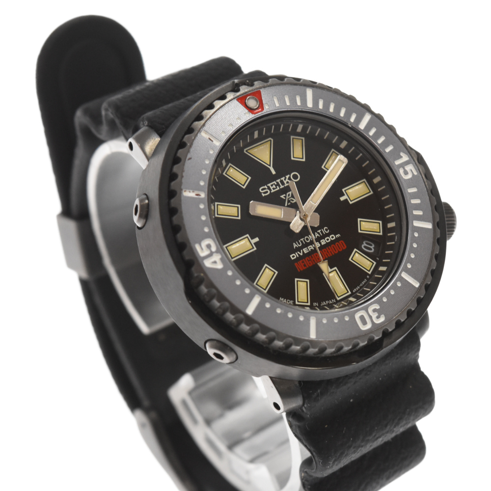 NEIGHBORHOOD ネイバーフッド 【1000本限定】×SEIKO Prospe Street Series Limited Edition セイコー 自動巻き 腕時計 ブラック_画像4