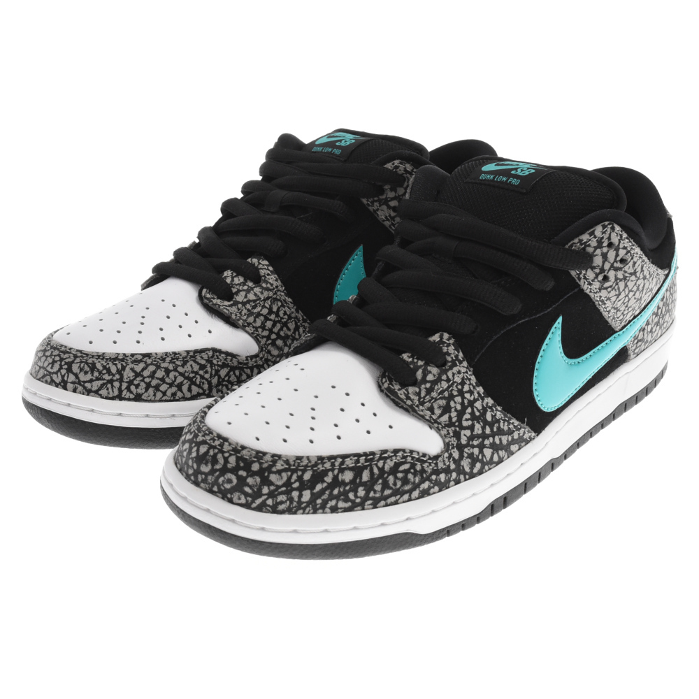 NIKE SB ナイキエスビー DUNK LOW PRO ELEPHANT BQ6817-009 ダンクロー ローカットスニーカー US10/28cm ブラック/ホワイト/ブルー_画像3