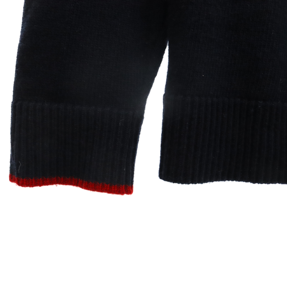 VALENTINO ヴァレンチノ 20SS Logo Knit Sweater ロゴニットセーター ネイビー TV3KC07U64H_画像5