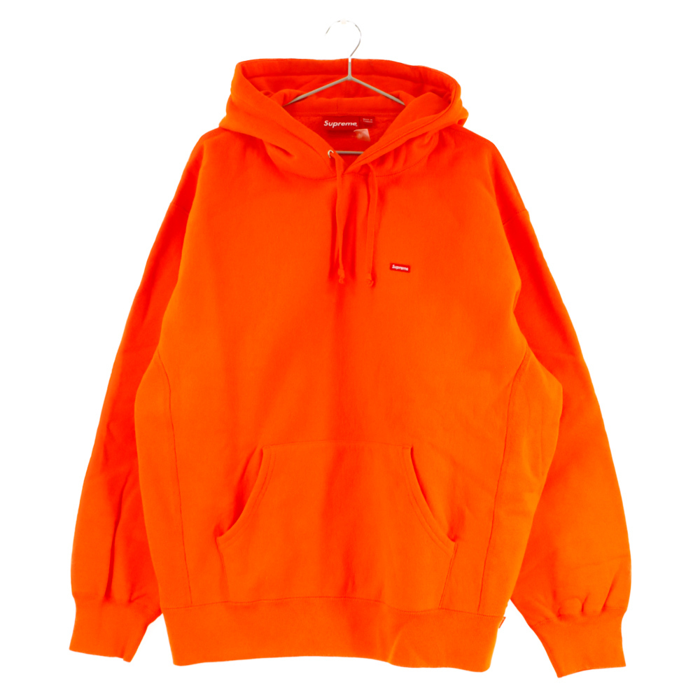 【再入荷！】 SUPREME シュプリーム 22SS Small Box Hooded Sweatshirt スモールロゴ刺繍スウェットプルオーバーパーカー オレンジ Lサイズ