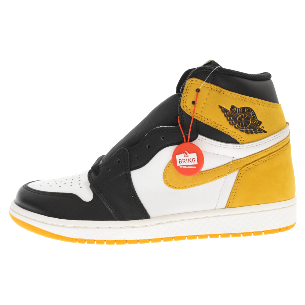 NIKE ナイキ AIR JORDAN 1 RETRO HIGH OG YELLOW OCHRE エアジョーダンワン ハイカットスニーカー イエローオークル US9 555088-109_画像1