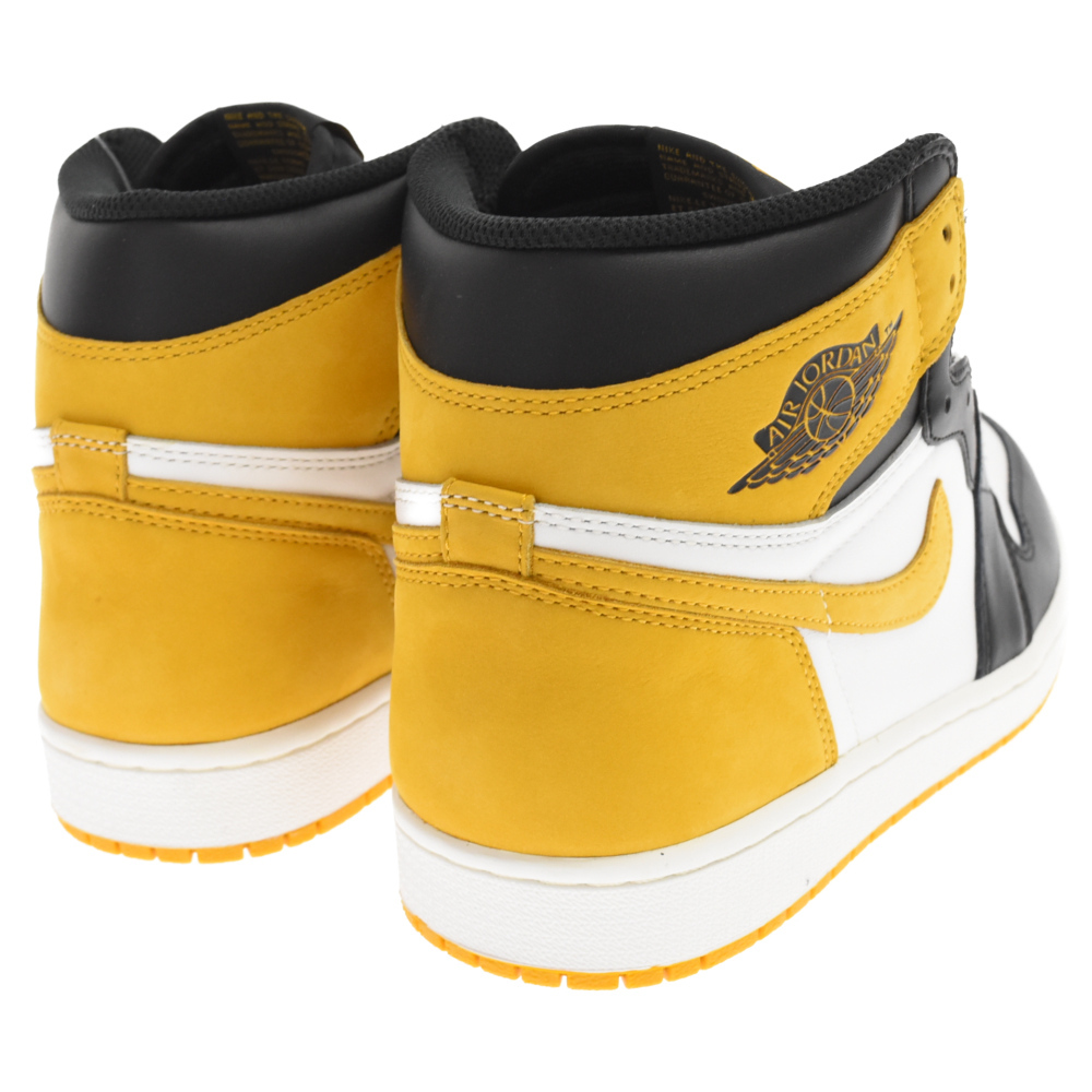 NIKE ナイキ AIR JORDAN 1 RETRO HIGH OG YELLOW OCHRE エアジョーダンワン ハイカットスニーカー イエローオークル US9 555088-109_画像4